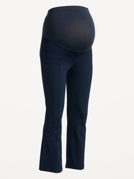 Maternity Full Panel Cropped Flare Pants