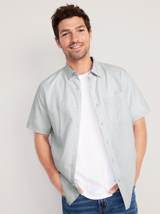 Regular-Fit Everyday Poplin Shirt for Men