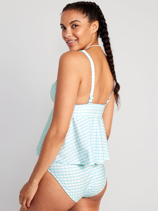 V-Neck Swing Tankini Swim Top for Women