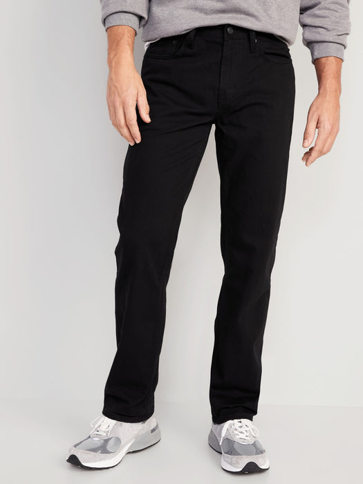 Wow Loose Non-Stretch Black Jeans for Men