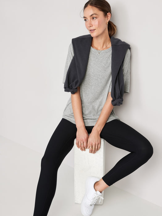 UltraLite Rib-Knit Tunic T-Shirt for Women