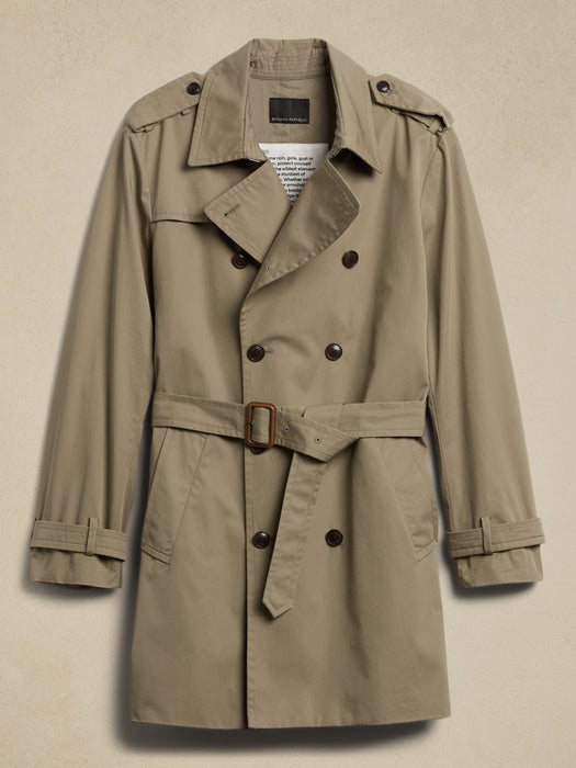 Water-Resistant Trench Coat