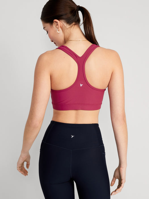 Medium-Support PowerSoft Racerback Sports Bra for Women