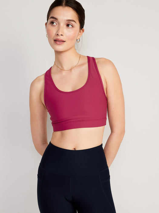 Medium-Support PowerSoft Racerback Sports Bra for Women
