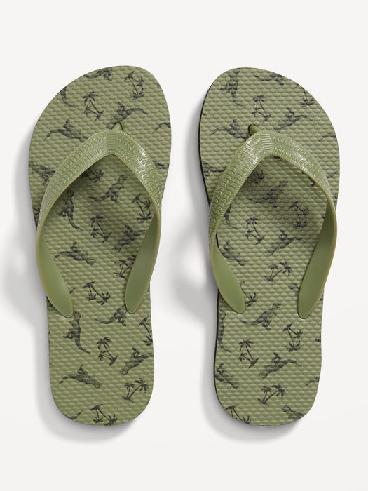 Printed Flip-Flop Sandals for Boys (Partially Plant-Based)