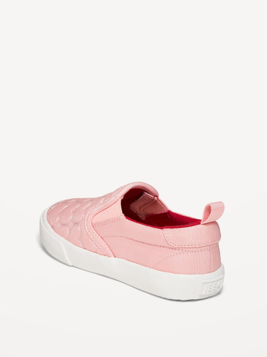 Textured Hearts Slip-On Sneakers for Toddler Girls