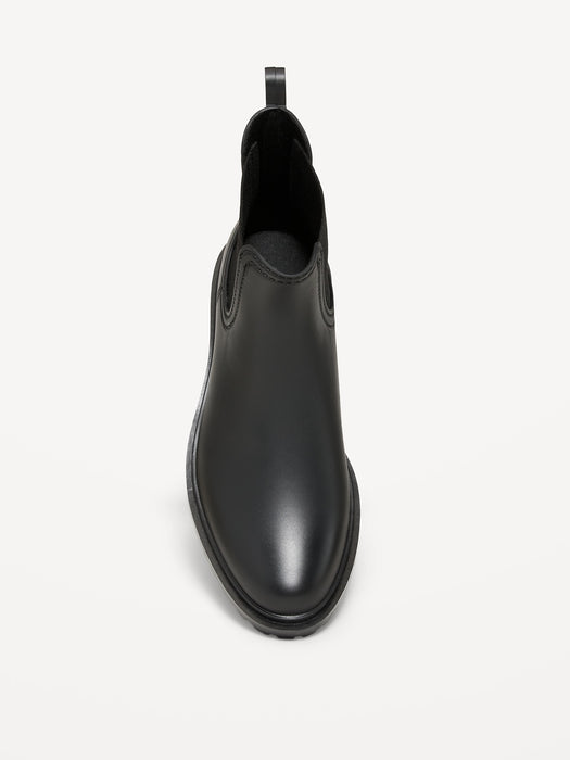 Water-Repellent Pull-On Chelsea Rain Boots for Women