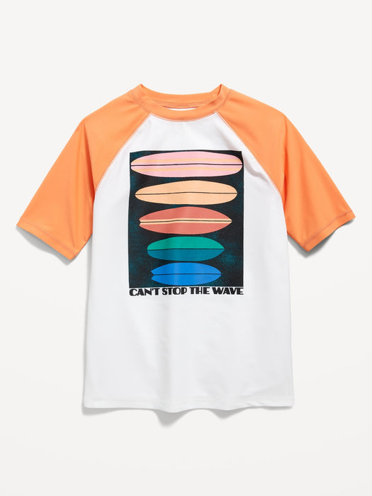 Short-Sleeve Swim UPF Rashguard for Boys