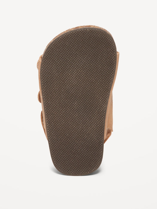 Faux-Leather Double-Buckle Sandals for Baby