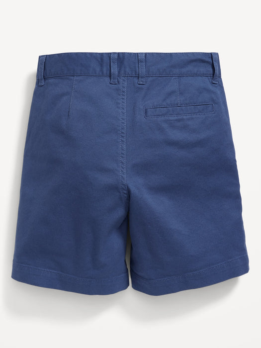 Straight Twill Shorts for Boys (Above Knee)