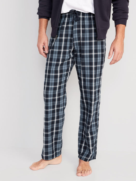 Printed Poplin Pajama Pants for Men