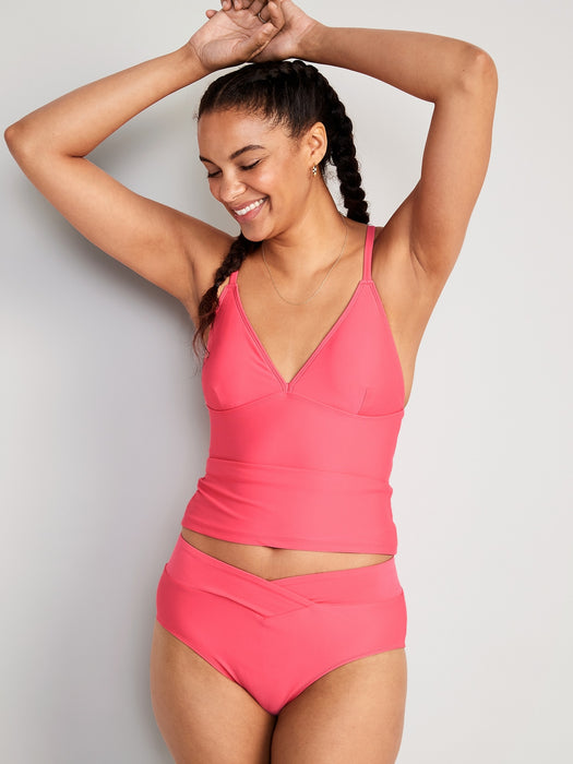 V-Neck Tankini Swim Top for Women
