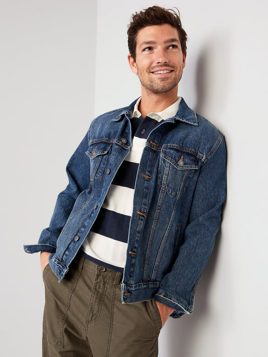 Rugby-Stripe Classic Fit Pique Polo for Men