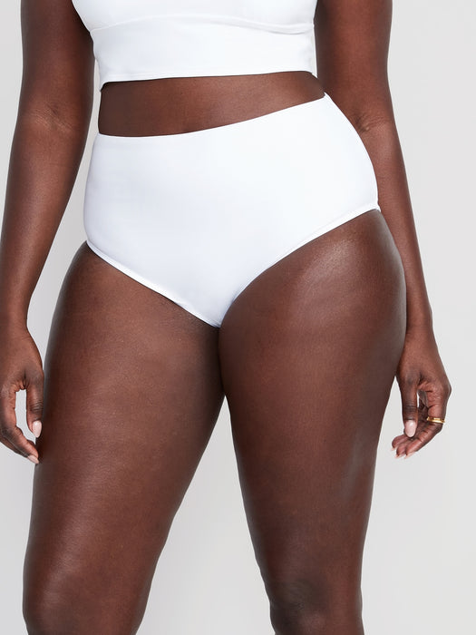 High-Waisted Classic Bikini Swim Bottoms for Women