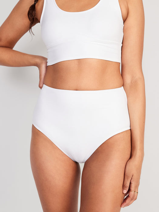 High-Waisted Classic Bikini Swim Bottoms for Women