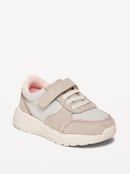 Unisex Canvas Color-Blocked Sneakers for Toddler
