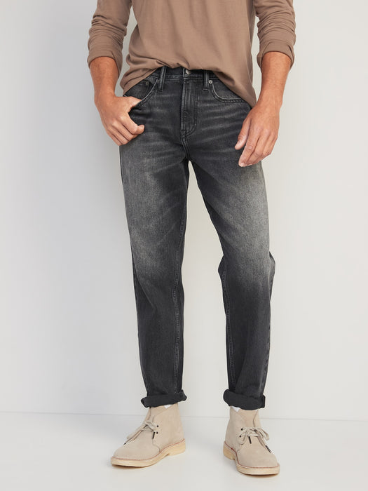 Loose Taper Built-In Flex Ankle-Length Jeans for Men
