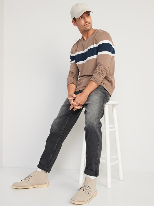 Loose Taper Built-In Flex Ankle-Length Jeans for Men