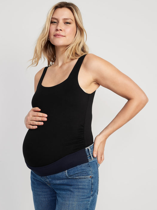 Maternity Sleeveless Square-Neck Bodysuit