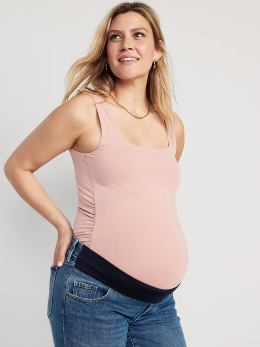 Maternity Sleeveless Square-Neck Bodysuit