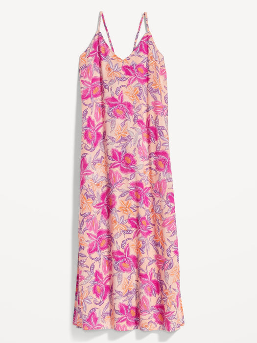 Tie-Back Maxi Slip Dress for Women