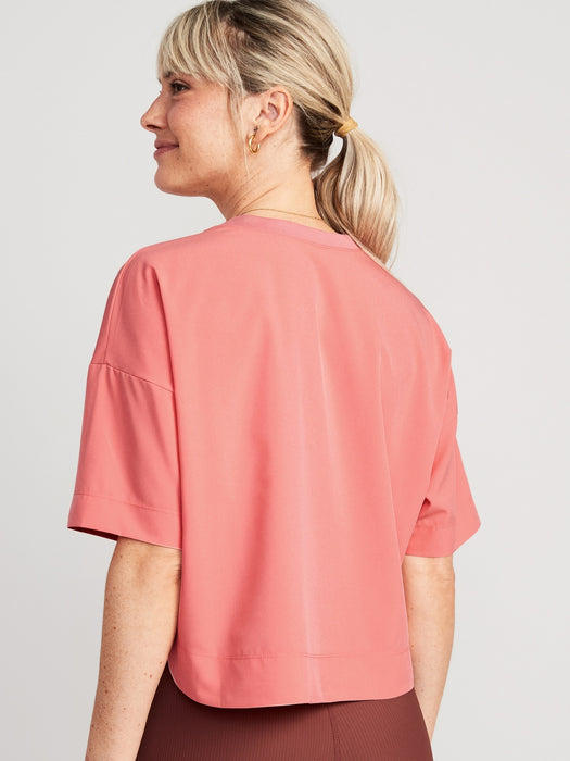 StretchTech Cropped T-Shirt for Women