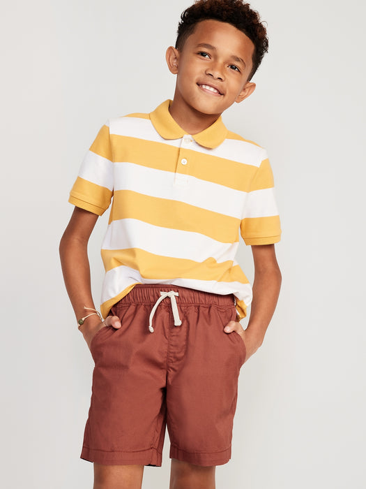 Twill Non-Stretch Jogger Shorts for Boys (Above Knee)