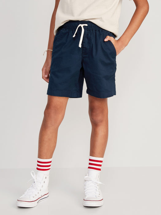 Twill Non-Stretch Jogger Shorts for Boys (Above Knee)