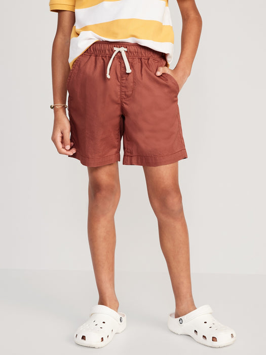 Twill Non-Stretch Jogger Shorts for Boys (Above Knee)