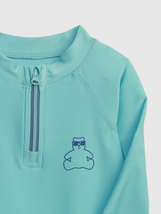 Baby Recycled Swim Rash Guard One-Piece