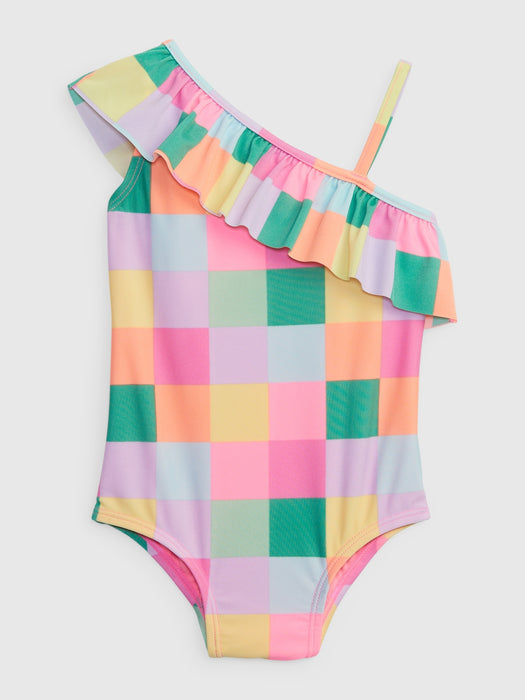 Toddler Recycled Asymmetric Swim One-Piece