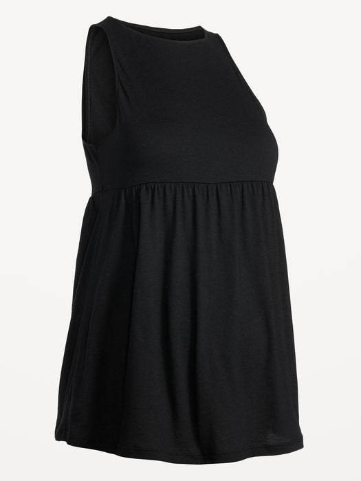 Maternity EveryWear Sleeveless Jersey Peplum Top