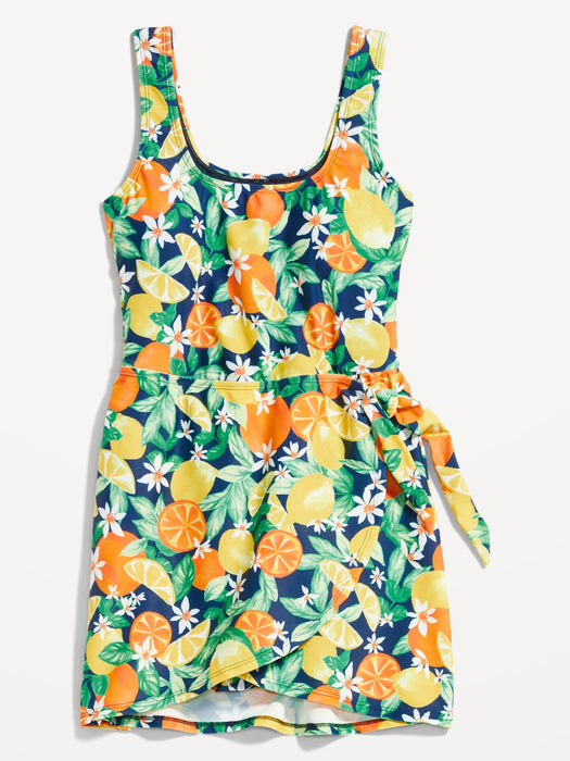 Wrap-Front Swimsuit Dress for Women
