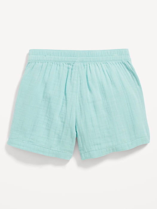 High-Waisted Double-Weave Shorts for Girls