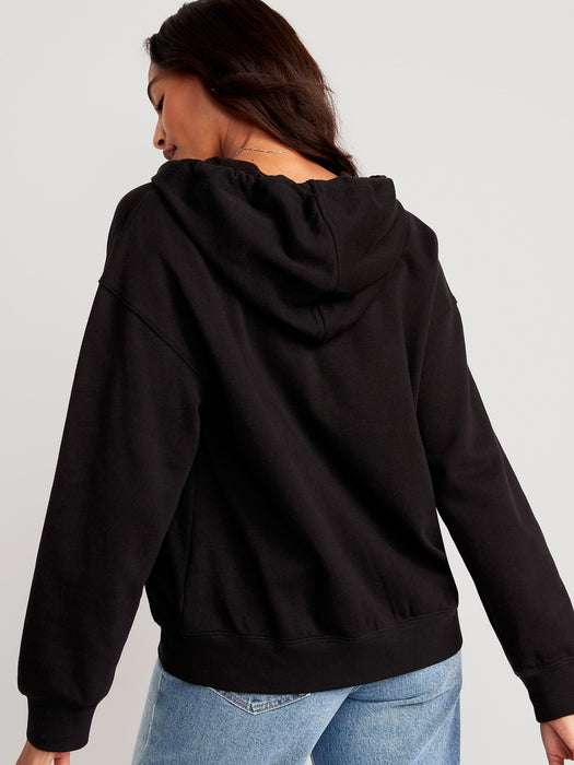 Slouchy Fleece Full-Zip Hoodie for Women