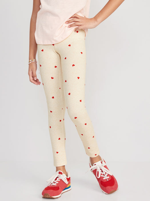 Printed Built-In Tough Full-Length Leggings for Girls