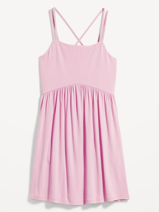 Fit & Flare Cross-Back Mini Cami Dress for Women