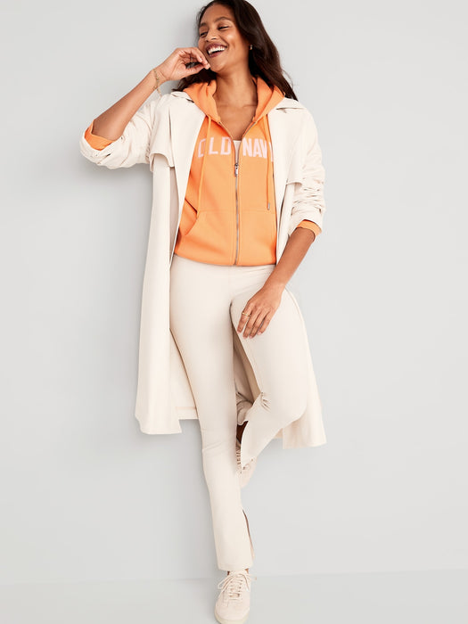 Slouchy Logo Graphic Full-Zip Hoodie for Women