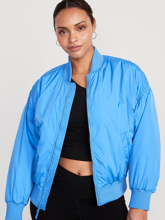 Oversized Bomber Jacket for Women