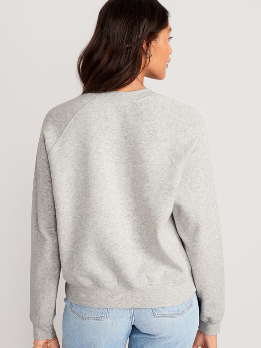 Heathered Vintage Fleece Sweatshirt for Women