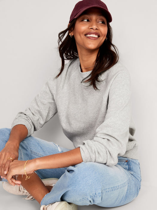 Heathered Vintage Fleece Sweatshirt for Women