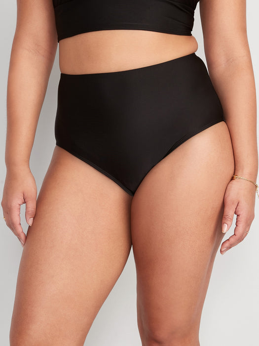 High-Waisted Classic Bikini Swim Bottoms for Women