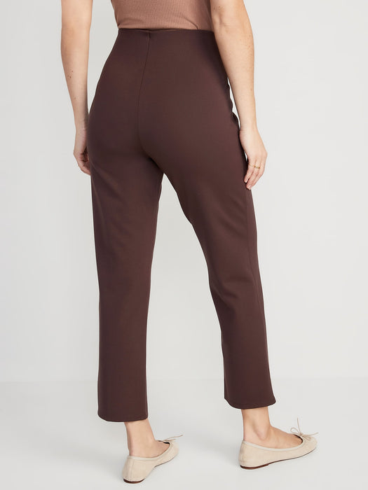 Extra High-Waisted Stevie Straight Taper Ankle Pants for Women