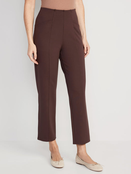 Extra High-Waisted Stevie Straight Taper Ankle Pants for Women
