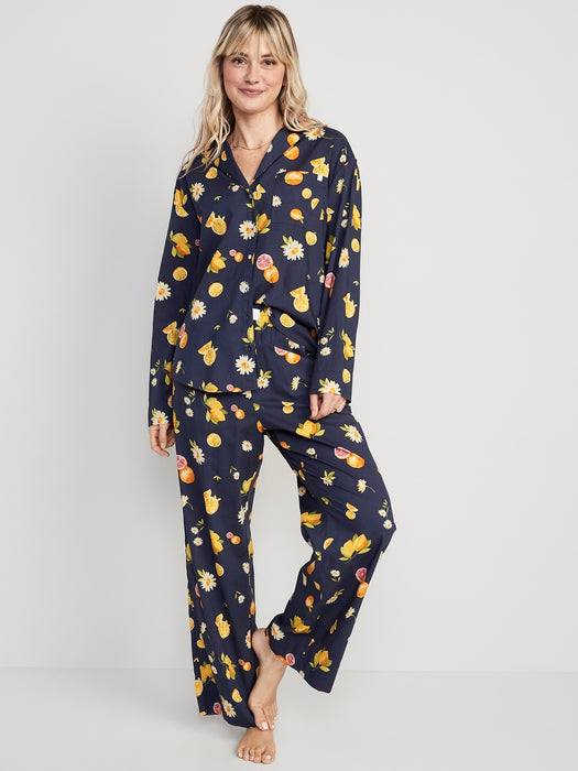 Matching Printed Pajama Set for Women