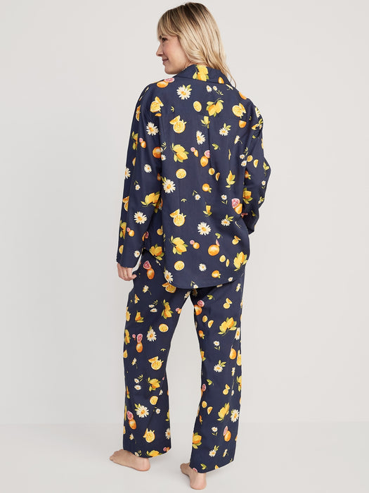 Matching Printed Pajama Set for Women