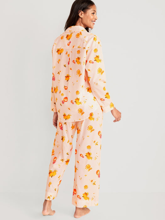 Matching Printed Pajama Set for Women