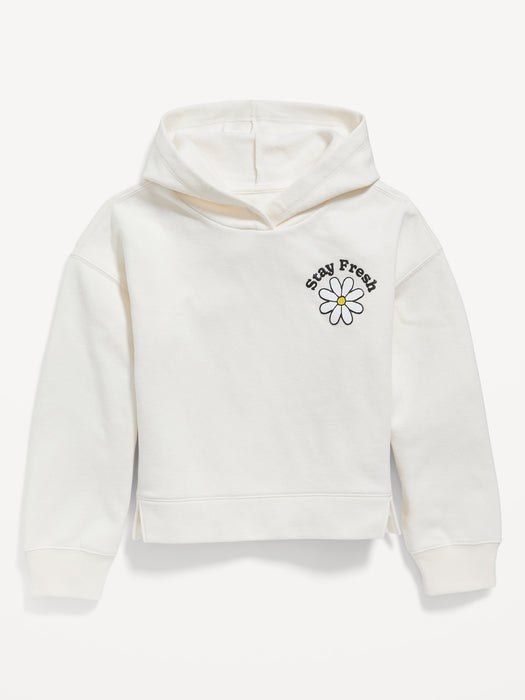 Long-Sleeve Graphic Pullover Hoodie for Girls