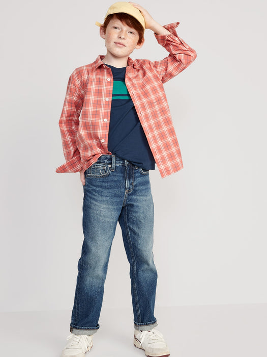Built-In Flex Loose Straight Jeans for Boys