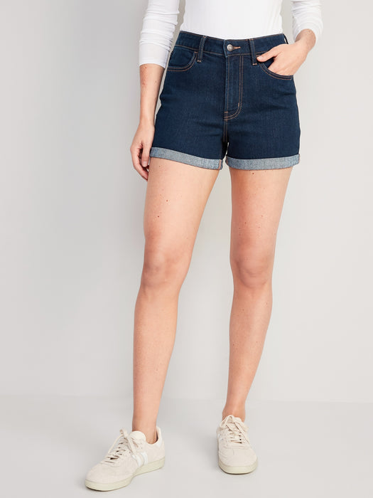 High-Waisted Wow Jean Shorts for Women -- 3-inch inseam